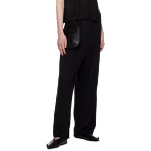 Cordera Black Elasticized Lounge Pants - OS